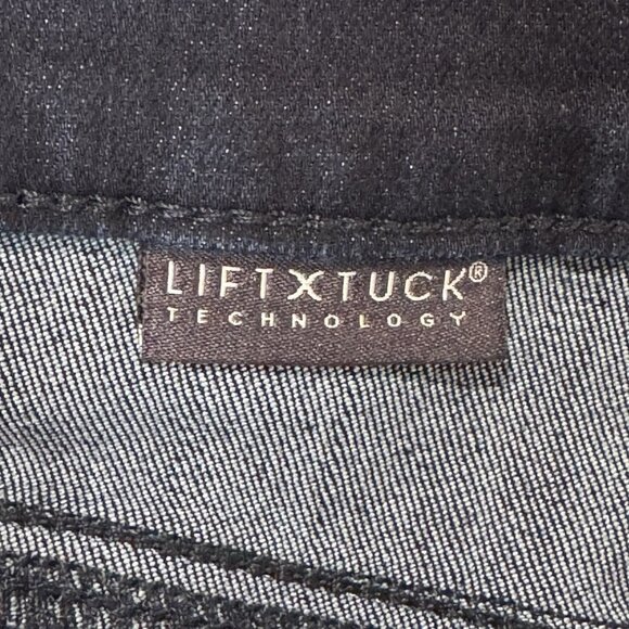 NYDJ Jeans Womens 14 Teresa Wide Leg Trouser Lift Tuck Stretch Dark Wash Denim - Picture 4 of 12